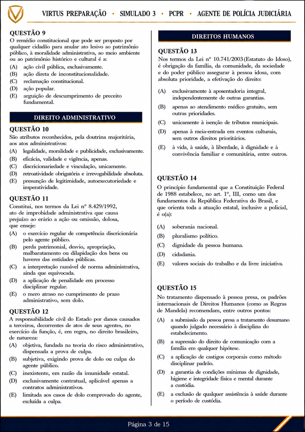 Simulado PC-PR